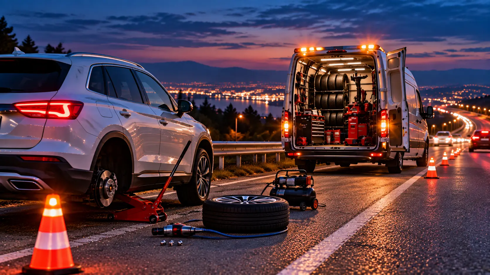 2C Oto Lastik 7/24 Acil Mobil Lastik Desteği