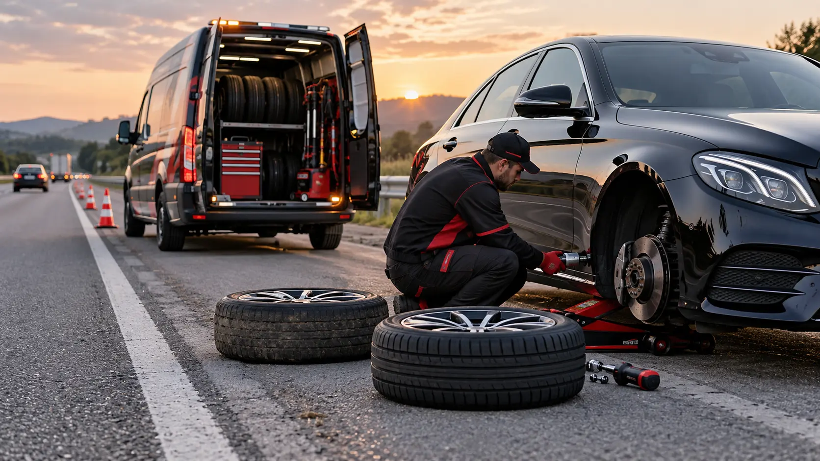 2C Oto Lastik Yerinde Lastik Değişimi